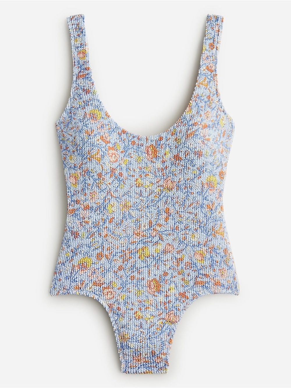 J. Crew Scrunchie classic scoopneck one-piece in afternoon floral